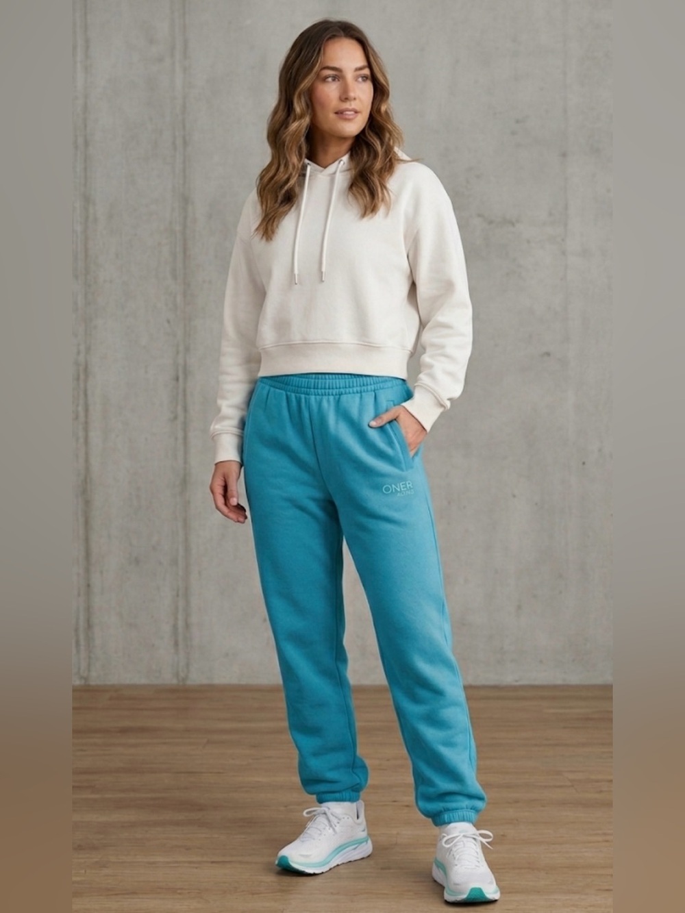 Oner Active Teal Blue Drawcord Joggers